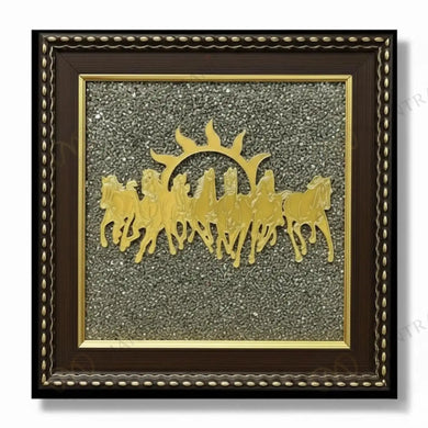 MantraMani® Wealth Code Raw Pyrite Frame for Power & Energy Flow with FREE Raw Pyrite Stone