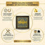 MantraMani® 7 Running Horses Frame & Raw Pyrite Stone | Success & Wealth Combo