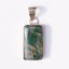 MantraMani® Moss Agate Crystal Rectangle Pendant