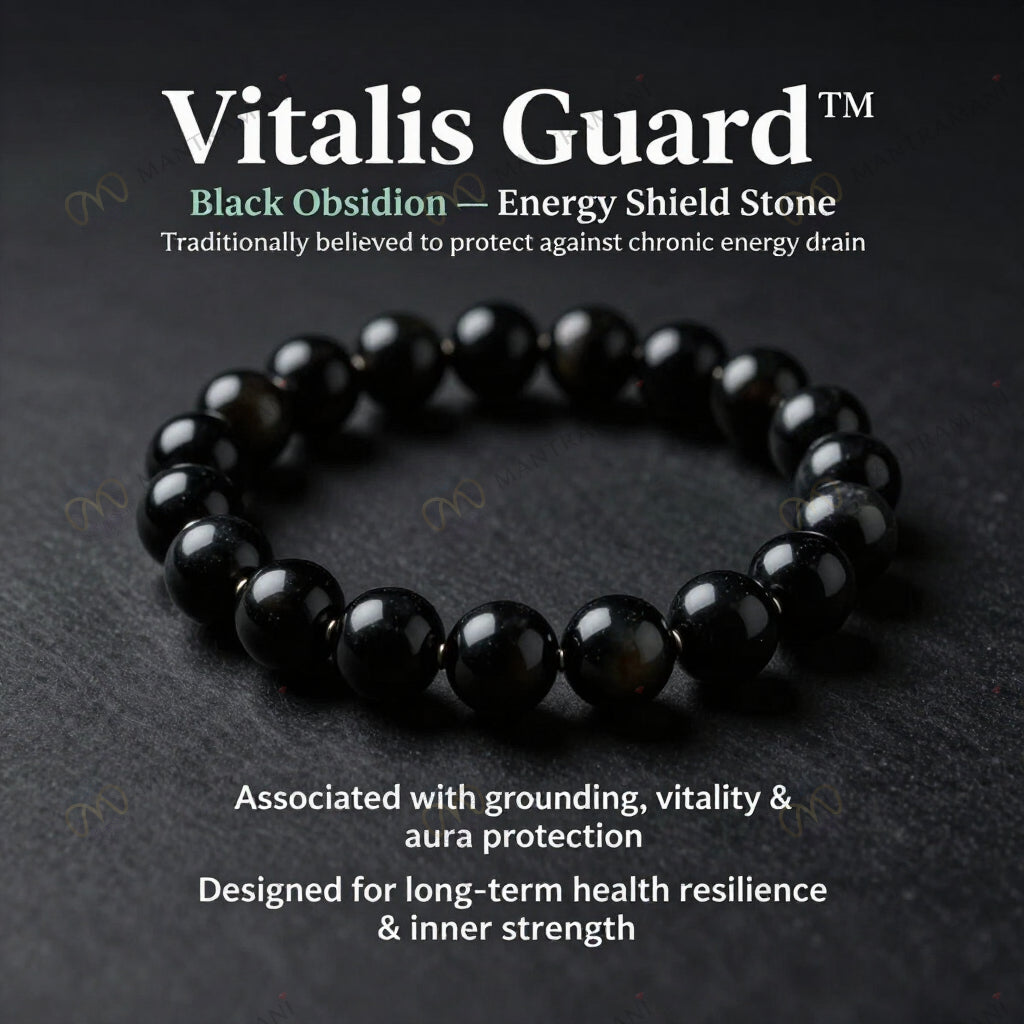 MantraMani® Vitalis Guard™ — Protective Health Bracelet for Chronic Issues & Energy Drain