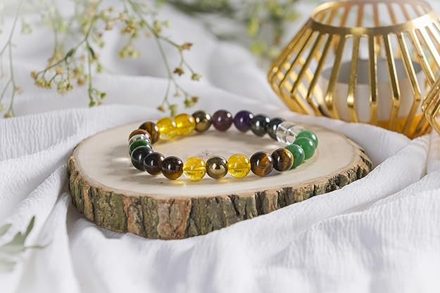 Amethyst Crystal Healing Natural Gemstone Bracelet For Men & Women
