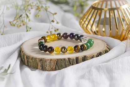Amethyst Crystal Healing Natural Gemstone Bracelet For Men & Women