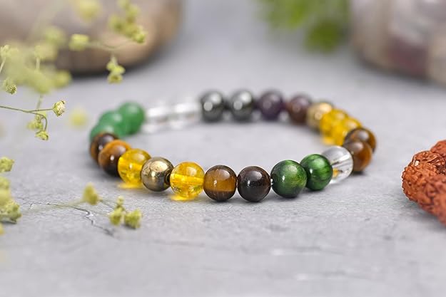 Amethyst Crystal Healing Natural Gemstone Bracelet For Men & Women