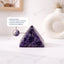 MantraMani® Amethyst Crystal Pyramid – Natural Healing Crystal Pyramid for Calm, Meditation