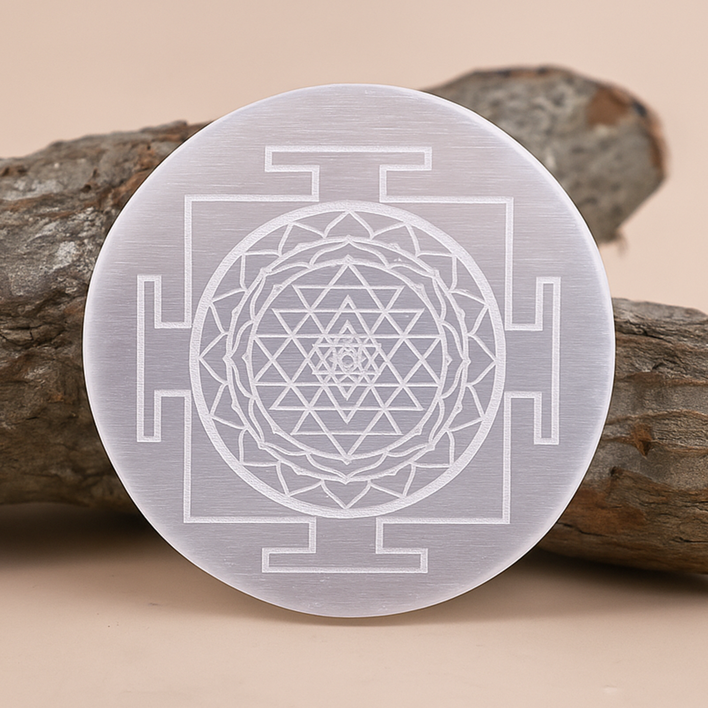 MantraMani® SELENITE (Chandramani) – Yantra & Plate | Cleansing, Charging other