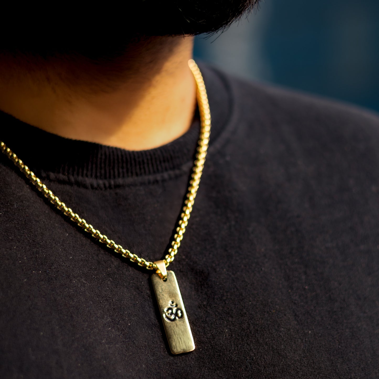 MantraMani® Gold Plated Om Pendant