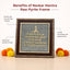 MantraMani® Raw Pyrite Navkar Mantra Frame | Balance Energy & Chakra