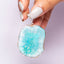 MantraMani® Blue Agate Crystal Slice Pendant