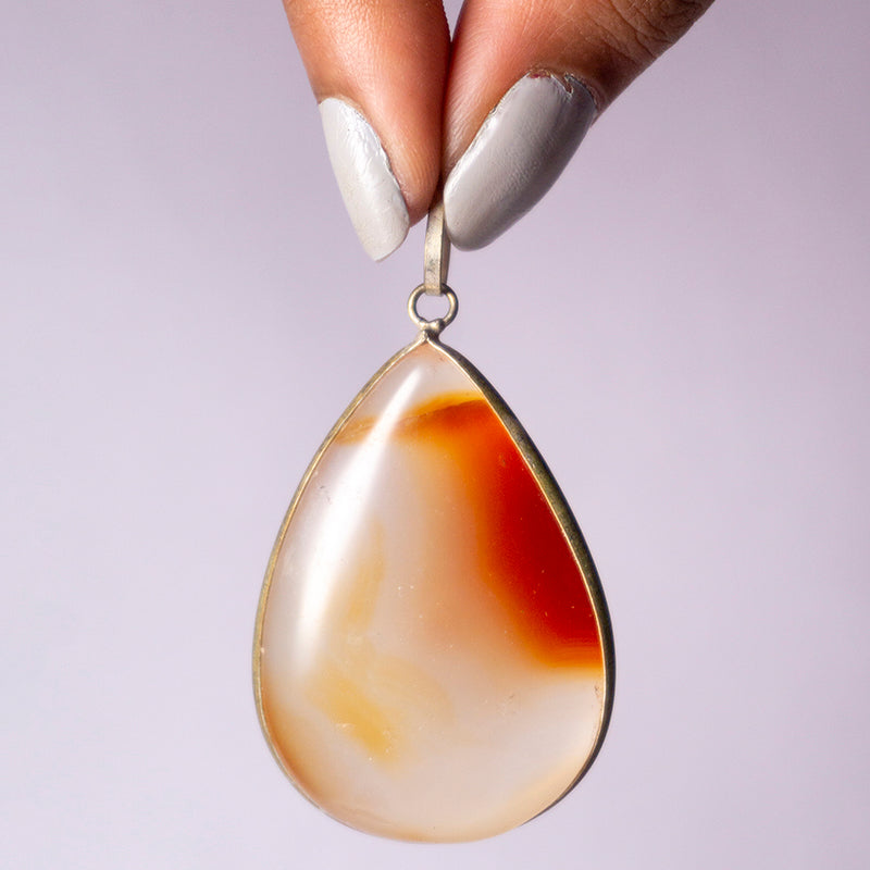 MantraMani® Carnelian Crystal Pendant