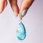 MantraMani® Synthetic Turquoise Crystal Teardrop Pendant