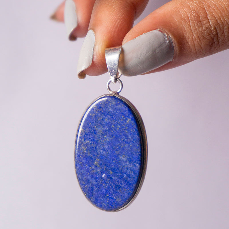 MantraMani Lapis Lazuli Crystal Fancy Pendant