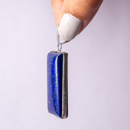 MantraMani Lapis Lazuli Crystal Fancy Pendant