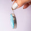 MantraMani® Synthetic Turquoise Crystal Oval Pendant