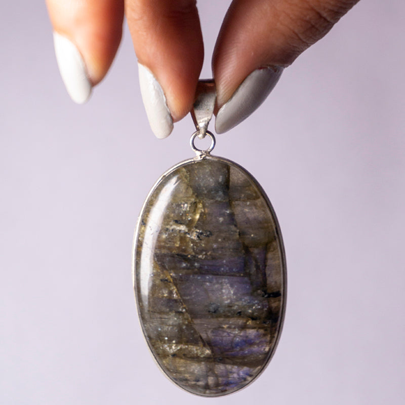 MantraMani® Labradorite Crystal Fancy Pendant