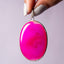 MantraMani® Pink Onyx Crystal Oval Pendant