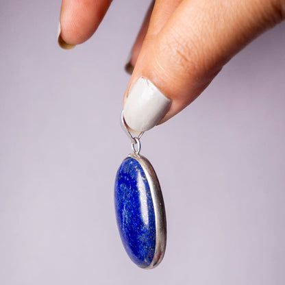 MantraMani Lapis Lazuli Crystal Fancy Pendant