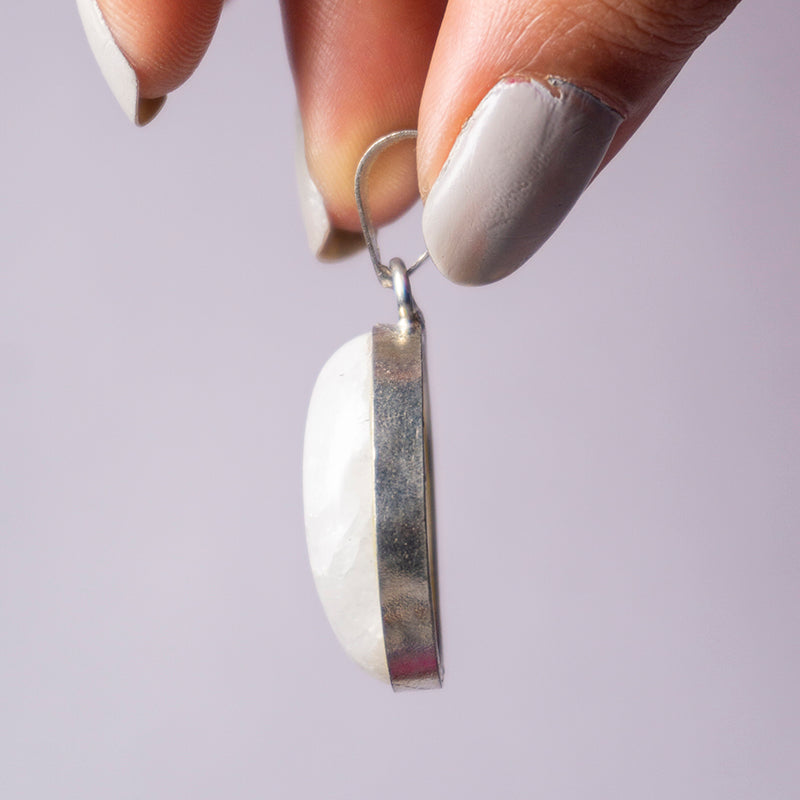 MantraMani® Moonstone Crystal Pendant