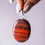 MantraMani® Red Tiger's Eye Crystal Oval Pendant