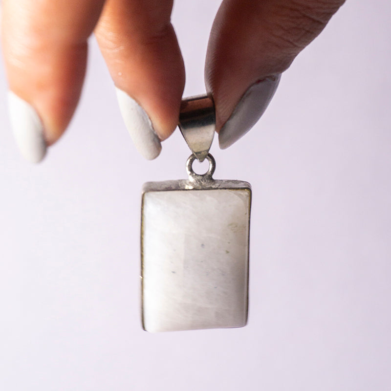 MantraMani® Moonstone Crystal Pendant