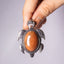 MantraMani® Goldstone Crystal Turtle Pendant