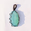 MantraMani® Aqua Onyx Crystal Crochet Pendant