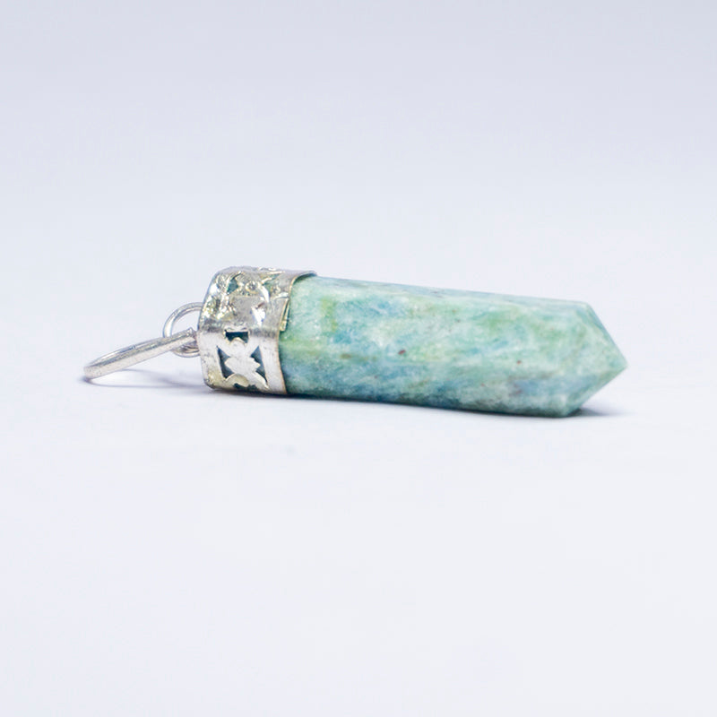 MantraMani® Ruby Zoisite Crystal Point Pendant