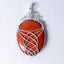 MantraMani® Red Jasper Crystal Oval Pendant