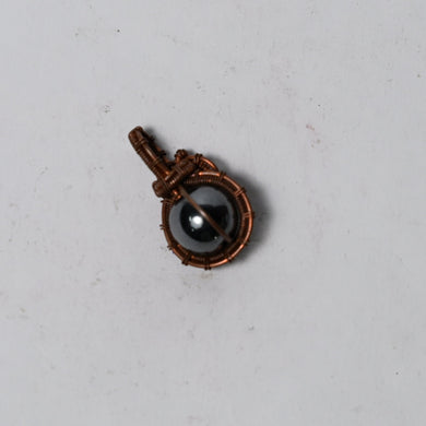 MantraMani® Hematite Crystal Vintage Pendant