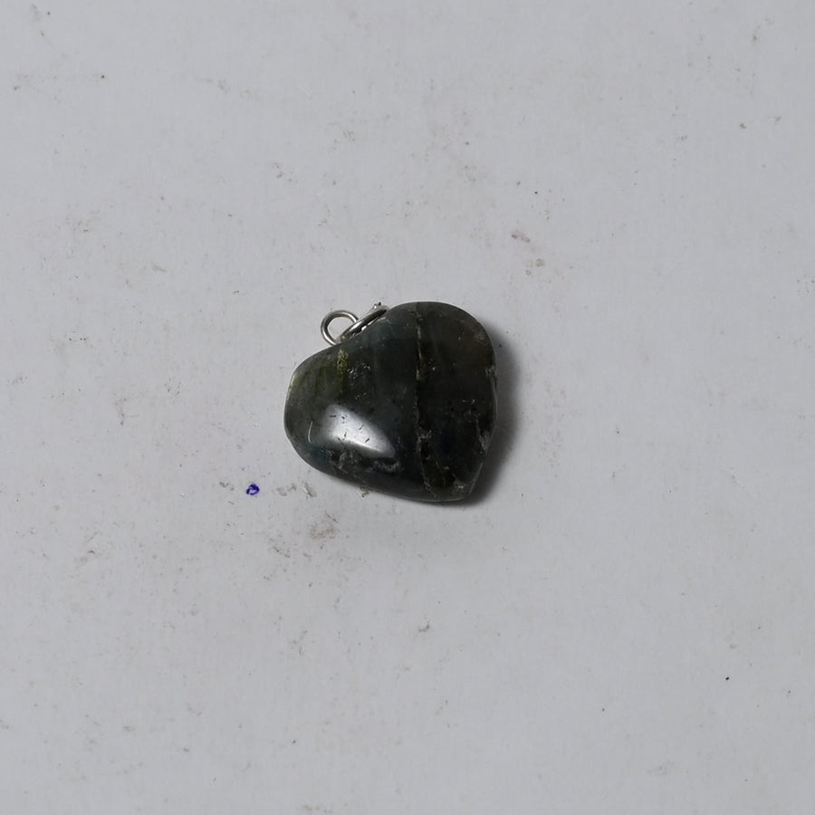 MantraMani® Labradorite Crystal Mini Heart Pendant