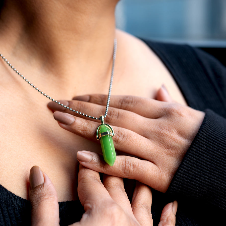 MantraMani® Green Aventurine Pendant