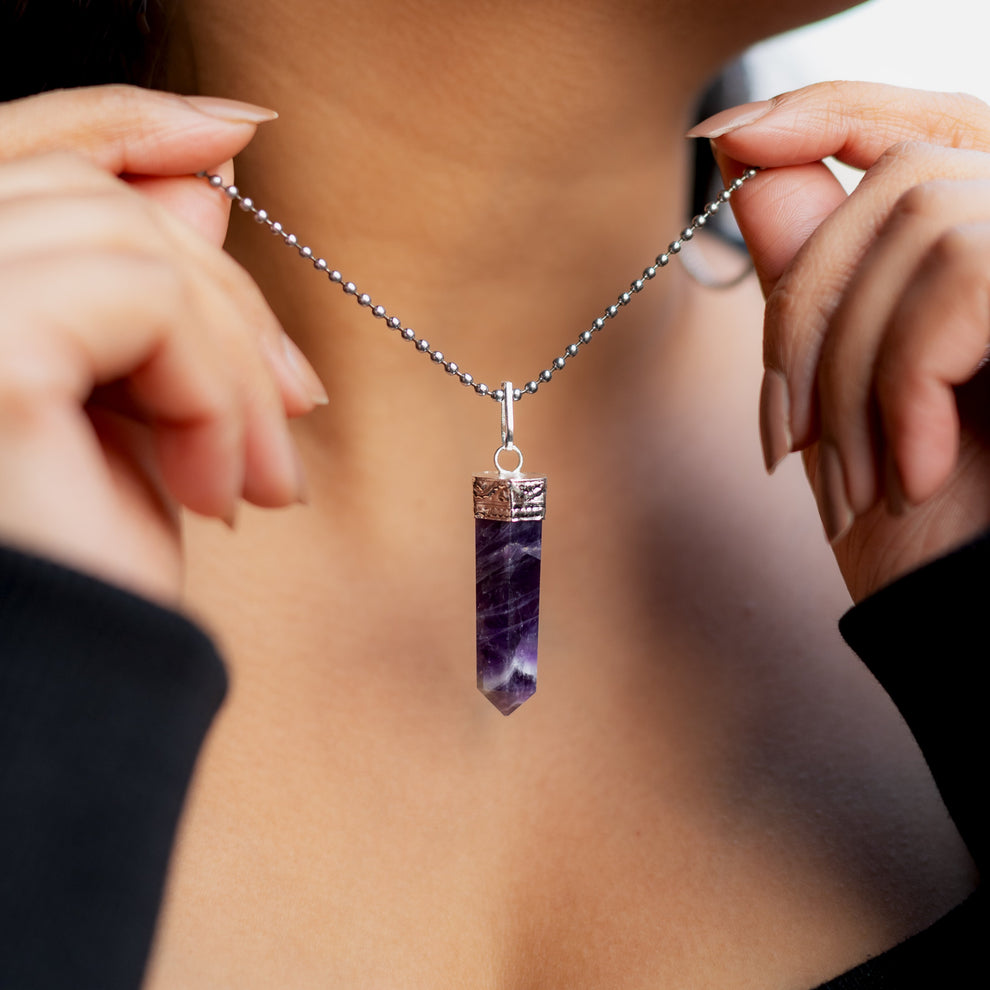 MantraMani® Amethyst Pendant