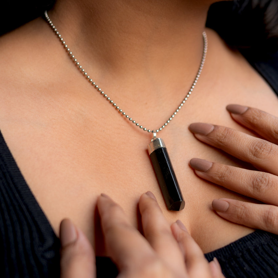 MantraMani® Black Tourmaline Pendant