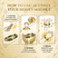 MantraMani® Dhan Vriddhi™ Oval Faceted Money Magnet Bracelet - Attract Wealth • Removes Financial/Money Blockage • Unlock Opportunities • Align With Prosperity Energy