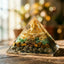 MantraMani® Dhan Vriddhi Pyramid — Pyrite Money Magnet for Wealth, Abundance & Financial Growth, Business Success & Cash Flow