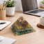 MantraMani® Dhan Vriddhi Pyramid — Pyrite Money Magnet for Wealth, Abundance & Financial Growth, Business Success & Cash Flow