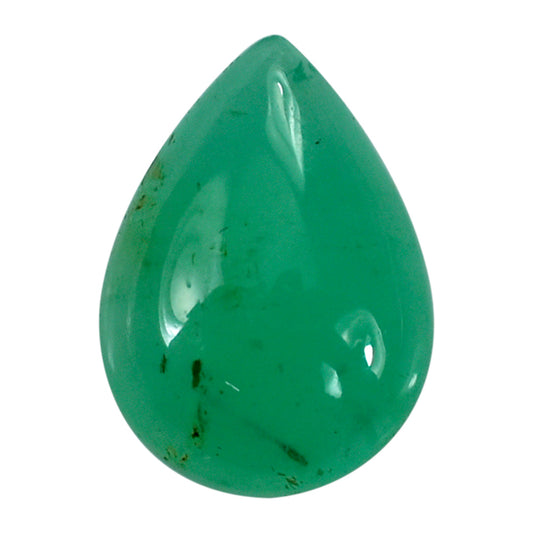 MantraMani® EMERALD PEAR CAB S., S - MERCURY ENERGY - INTELLECT, COMMUNICATION & GROWTH, 2.33 Cts - Mercury Energy - Intellect, Communication & Growth - MantraMani® Authentic Vedic Gemstone