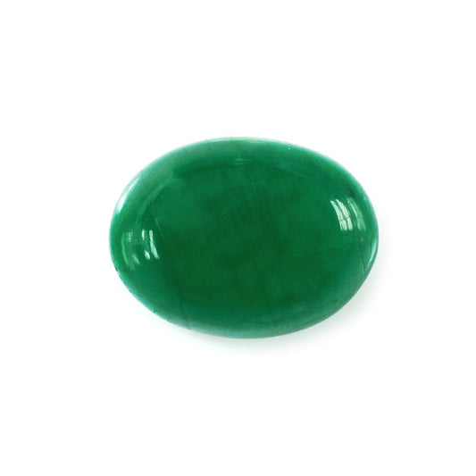 MantraMani® EMERALD OVAL CAB S., S - MERCURY ENERGY - INTELLECT, COMMUNICATION & GROWTH, 1.35 Cts - Mercury Energy - Intellect, Communication & Growth - MantraMani® Authentic Vedic Gemstone