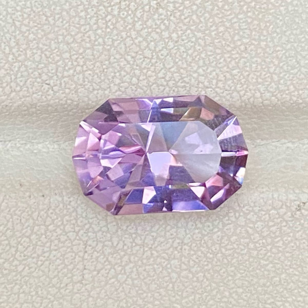 MantraMani Amethyst Loose Gemstone – Authentic, Lab Certified | India - Angle 2