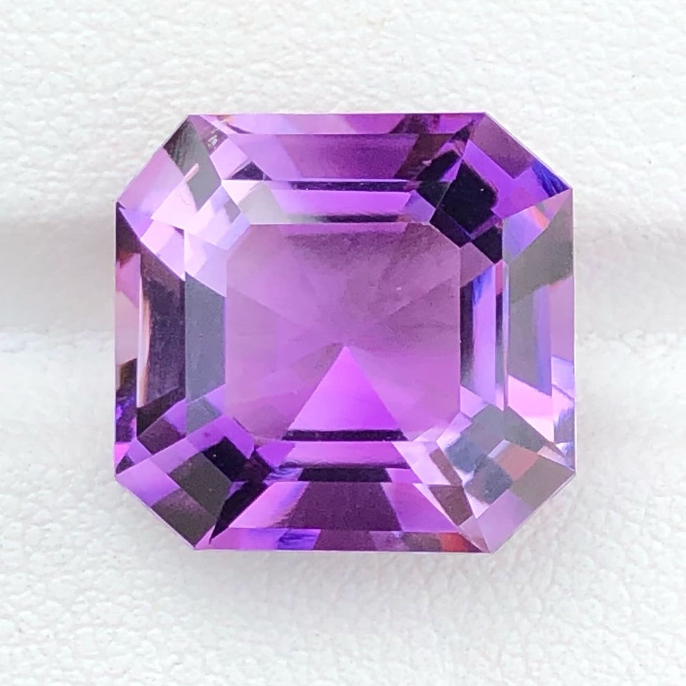 MantraMani Amethyst Loose Gemstone – Authentic, Lab Certified | India - Angle 2