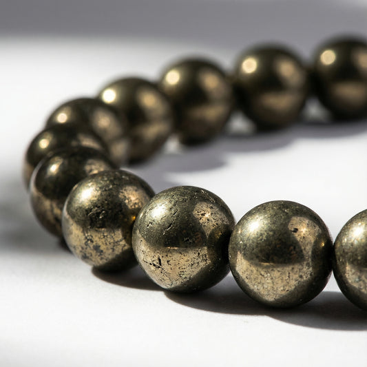Unleash Your Golden Potential: MantraMani Raw Pyrite Bracelet