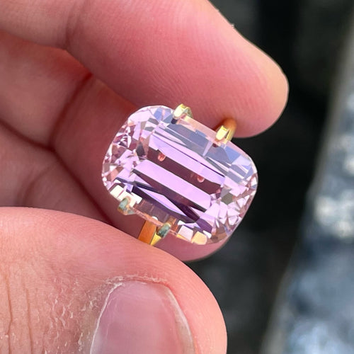 MantraMani® Kunzite — Certified Natural Loose Gemstone