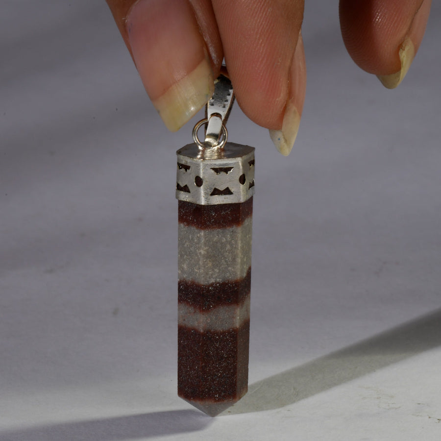 MantraMani® Narmada Crystal Point Pendant