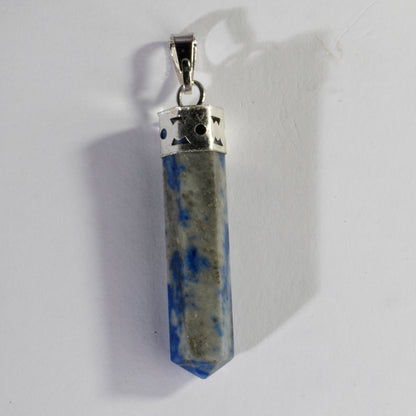 MantraMani Lapis Lazuli Crystal Point Pendant