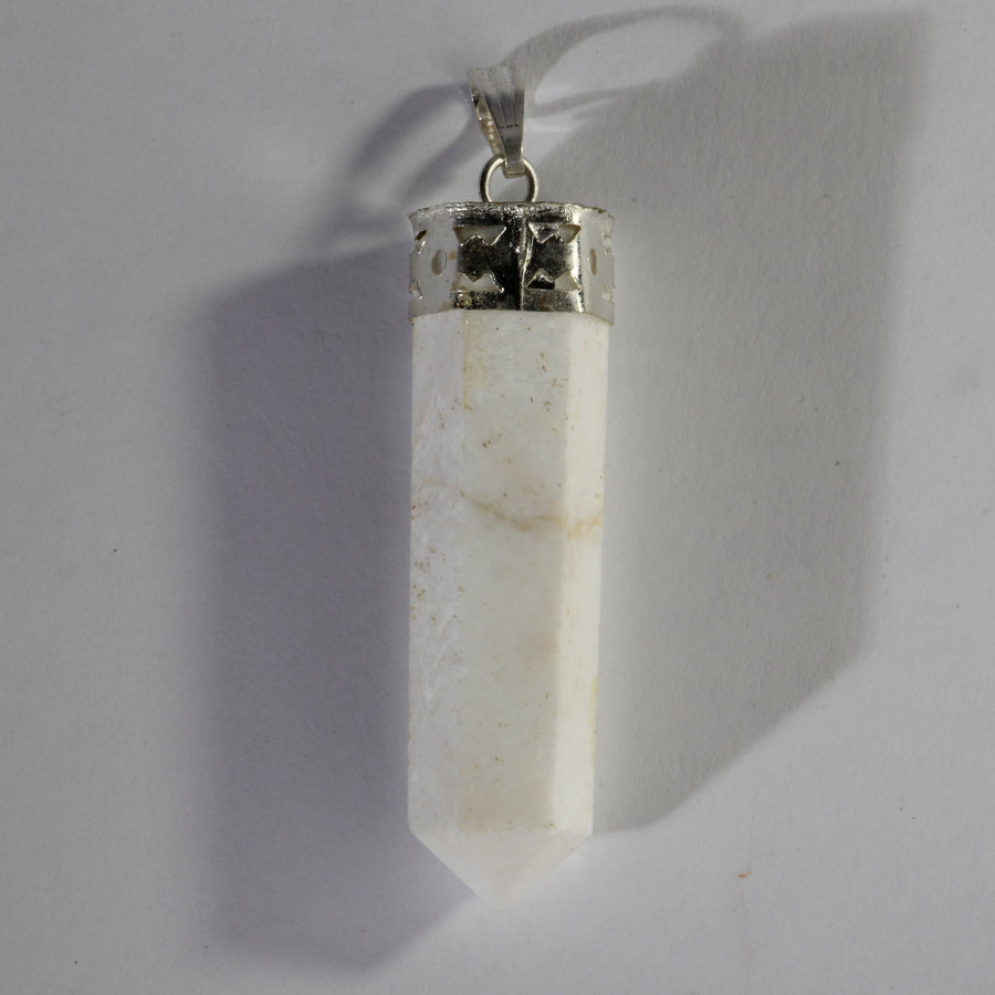 MantraMani® Scolecite Crystal Point Pendant