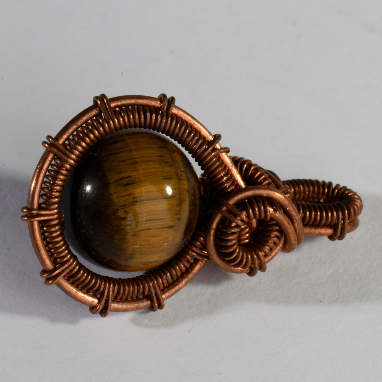 MantraMani Tiger's Eye Crystal Vintage Pendant