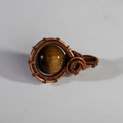 MantraMani Tiger's Eye Crystal Vintage Pendant
