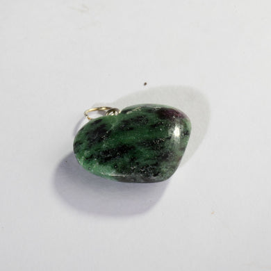 MantraMani® Ruby Zoisite Crystal Mini Heart Pendant