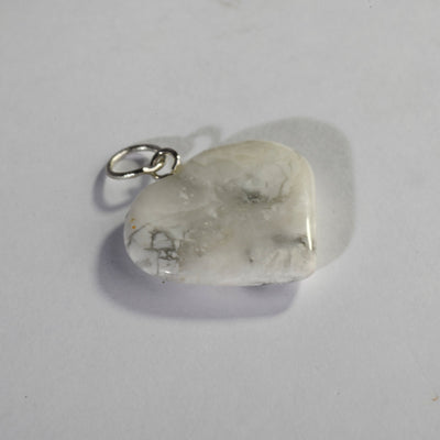 MantraMani® Howlite Crystal Heart Pendant for Pendant