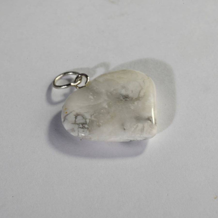MantraMani® Howlite Crystal Heart Pendant