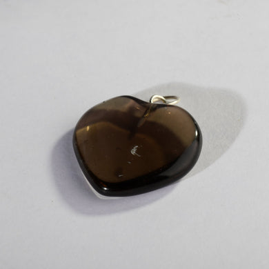 MantraMani® Smokey Quartz Crystal Heart Pendant